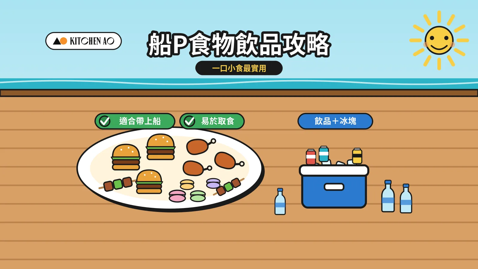船P食物飲品攻略：適合帶上船的一口小食及飲品冰塊